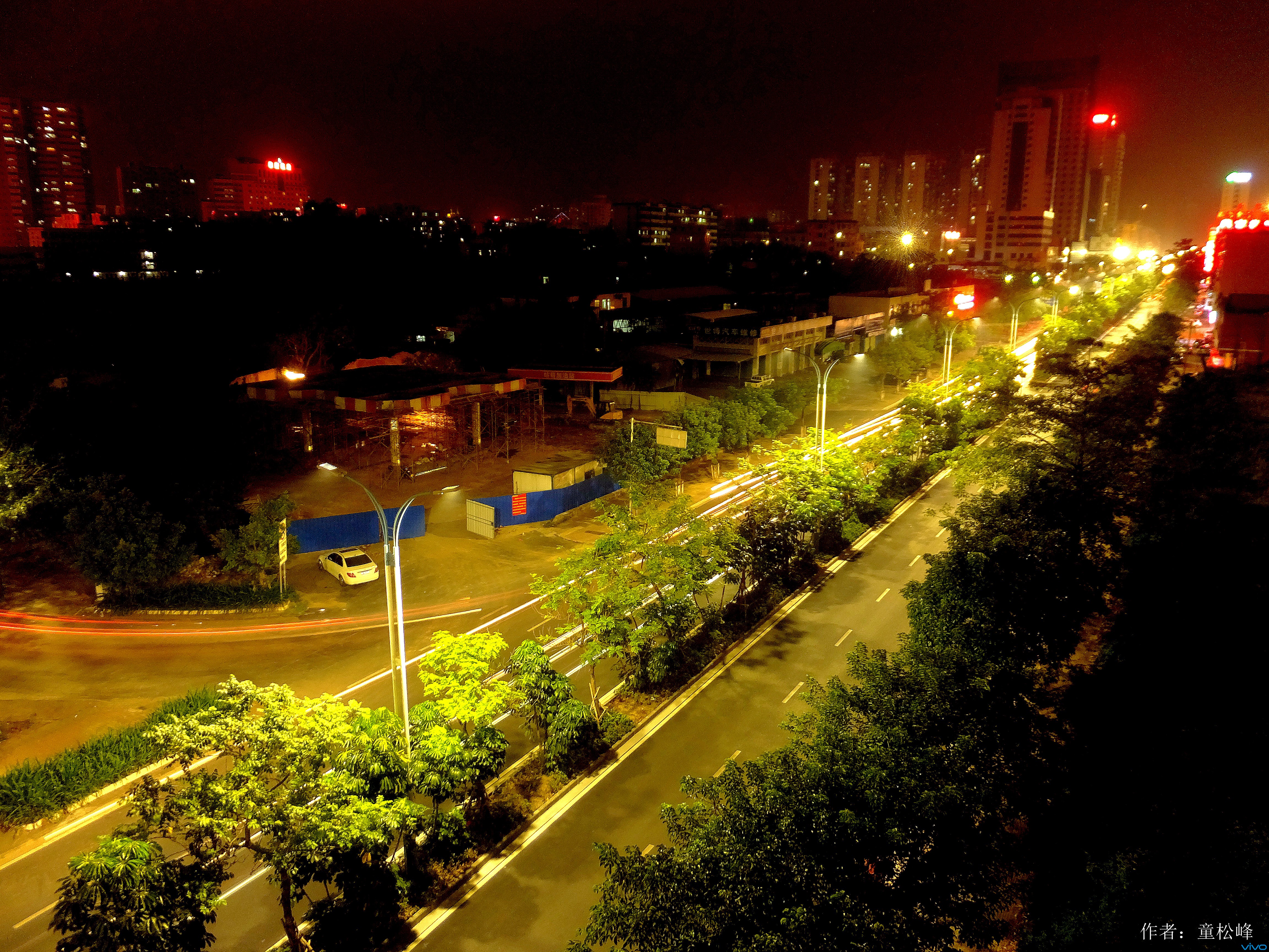 昨晚拍摄的茂名市夜景