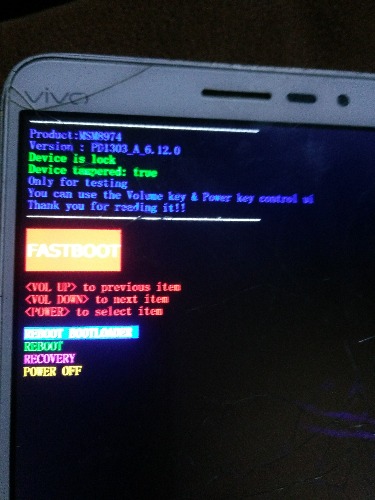 我手机重启了之后就一直在FASTBOOT模式退