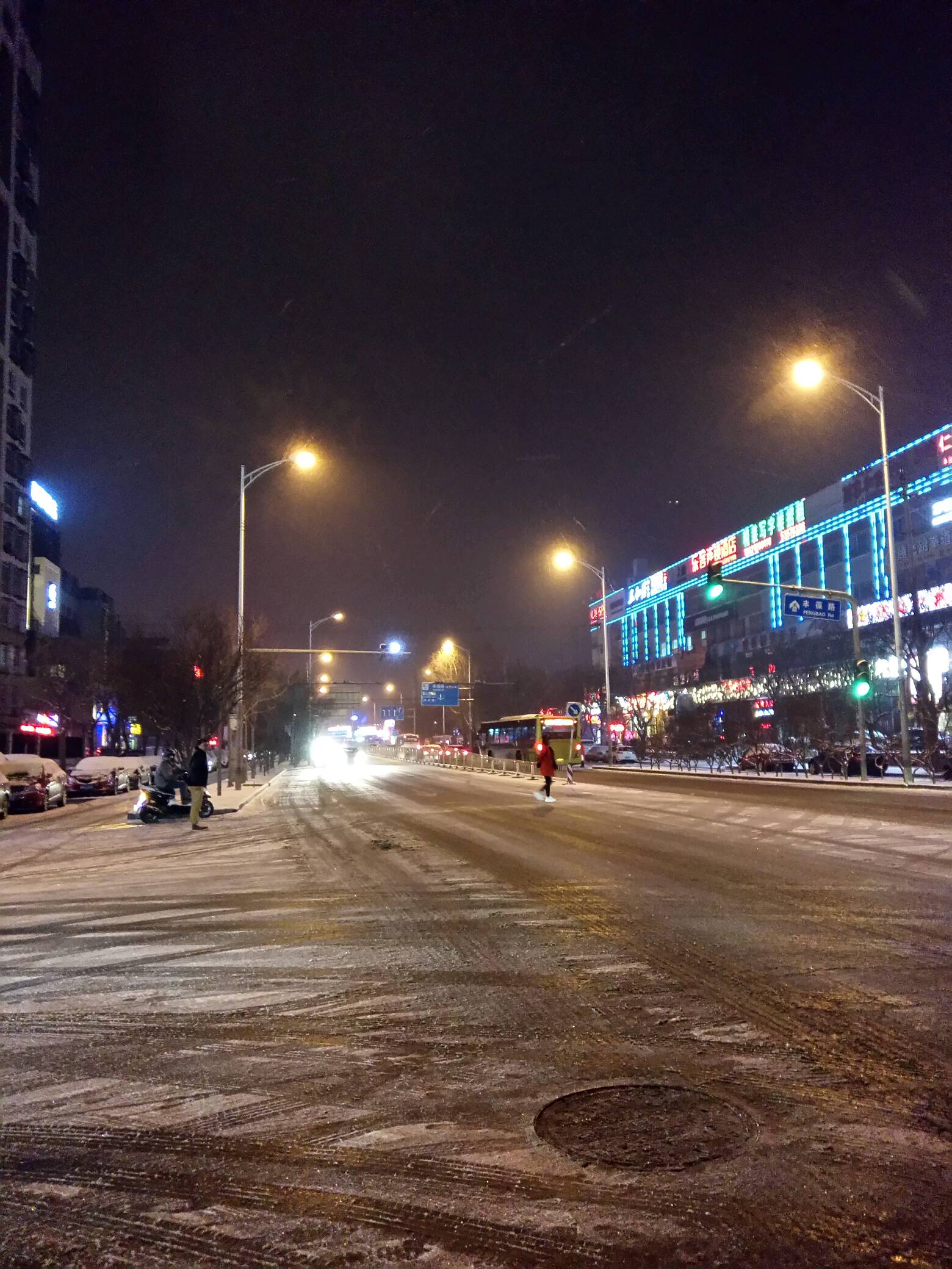 一场大雪让这座本来喧嚣的城市变得安静万分.