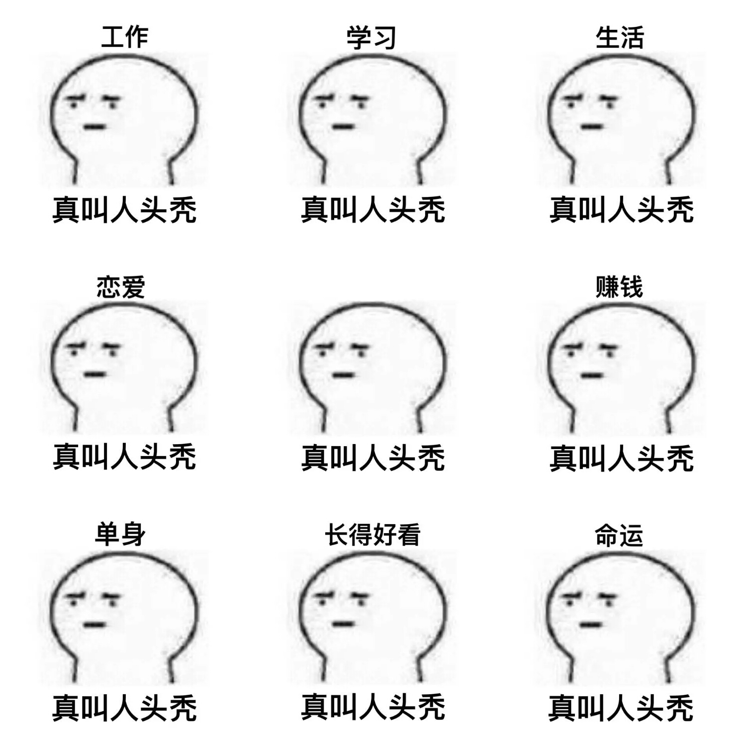 【v粉表情包】真让人头秃