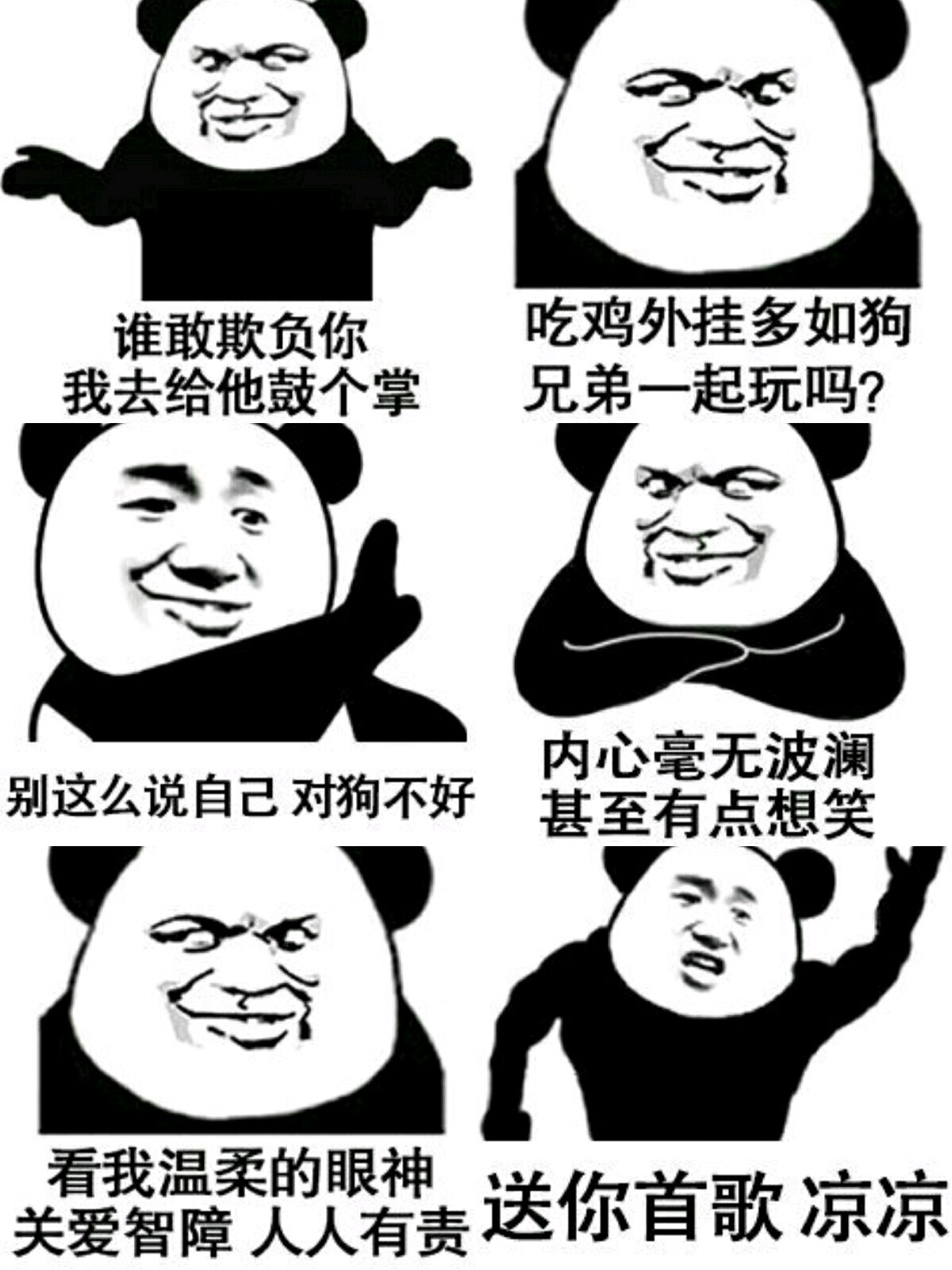 【v粉表情包】萌贱熊猫头