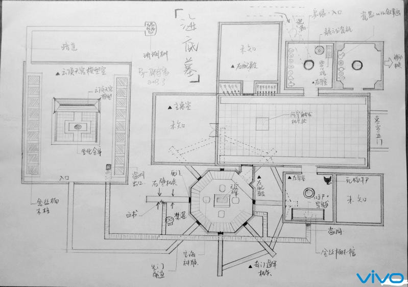 盗墓笔记墓穴结构图(牛人看完后画的)