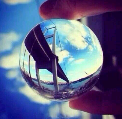 【funtouch os创意锁屏】透过玻璃球看世界