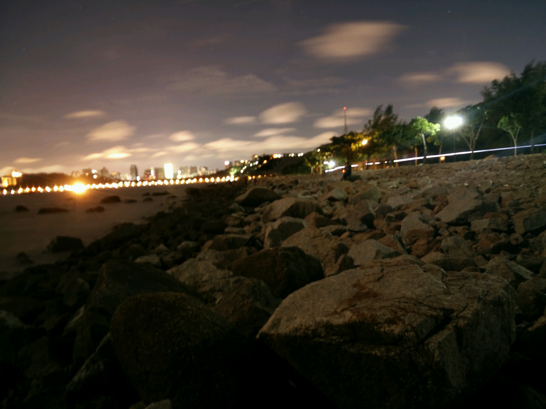 【珠海夜景·xshot】香洲区野狸岛