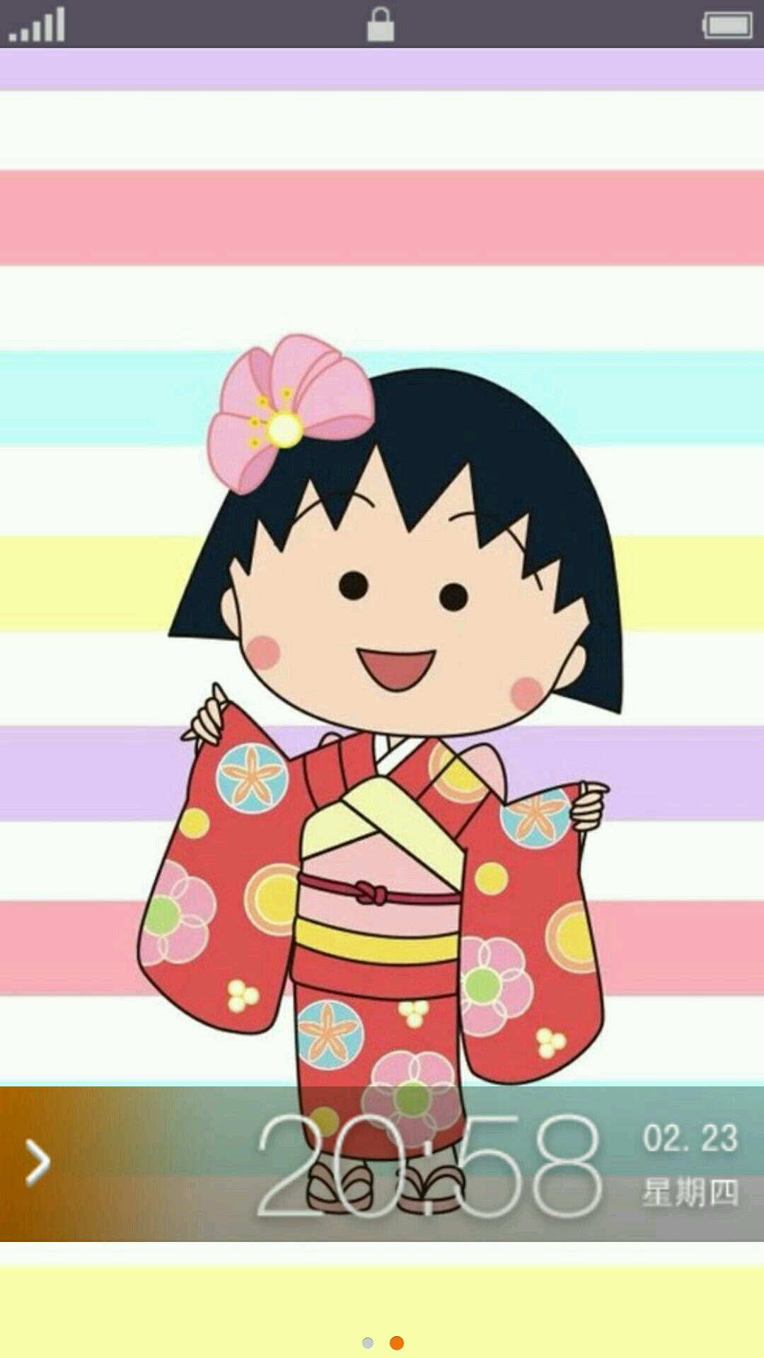 萌萌哒樱桃小丸子-手机主题-vivo智能手机v粉社区