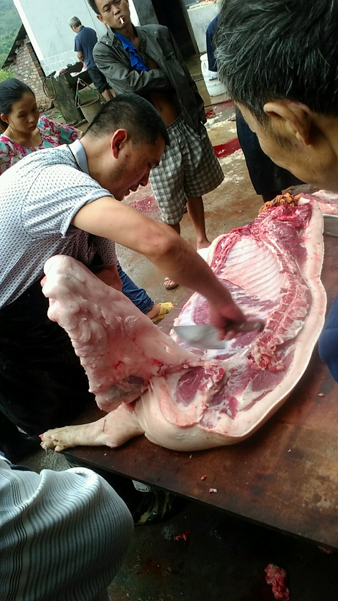 攸县杀猪肉的图片图片