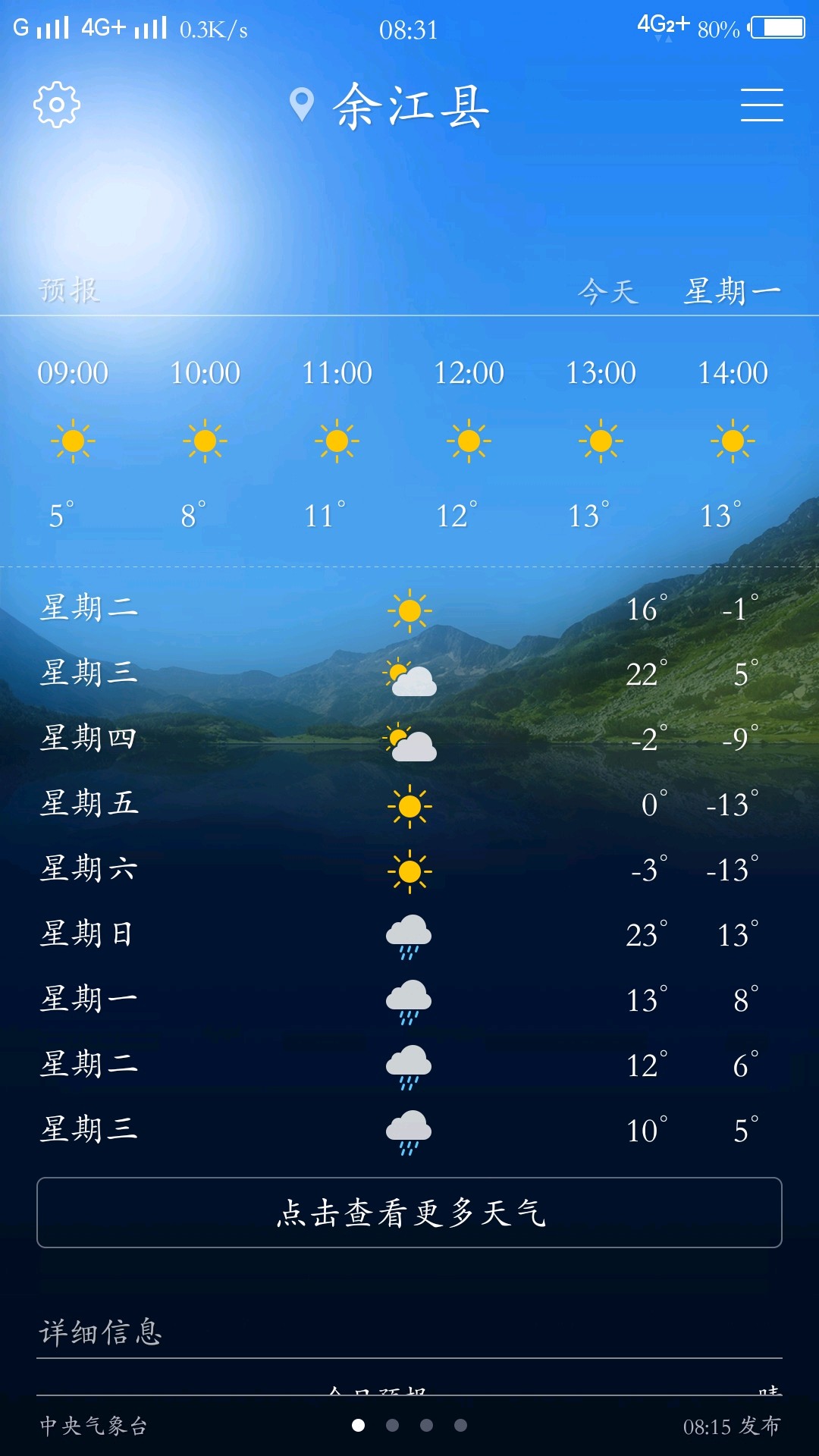 vivo手机天气预报预报 vivo手机天气预报预报