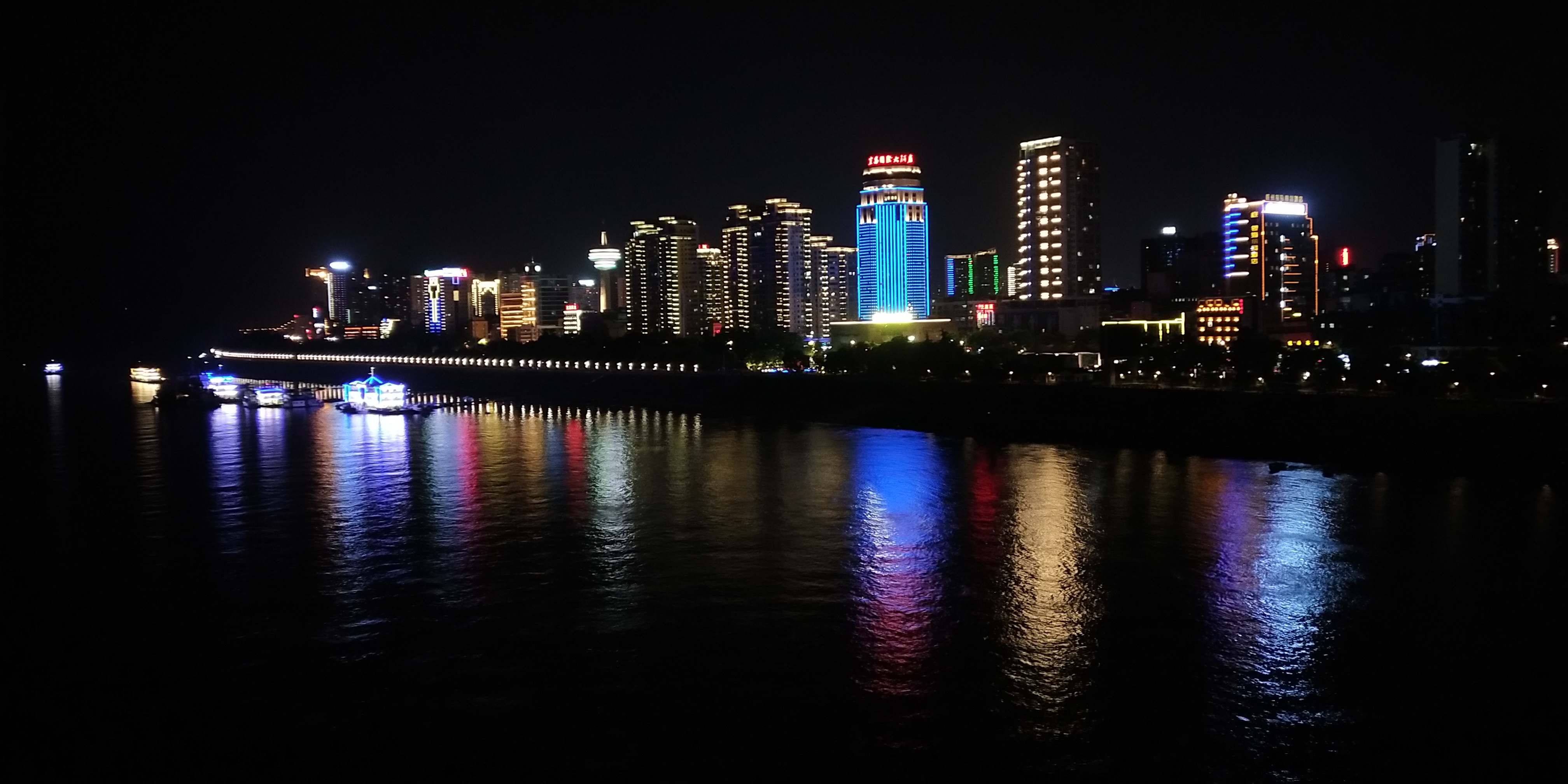 宜昌夜景实拍图片