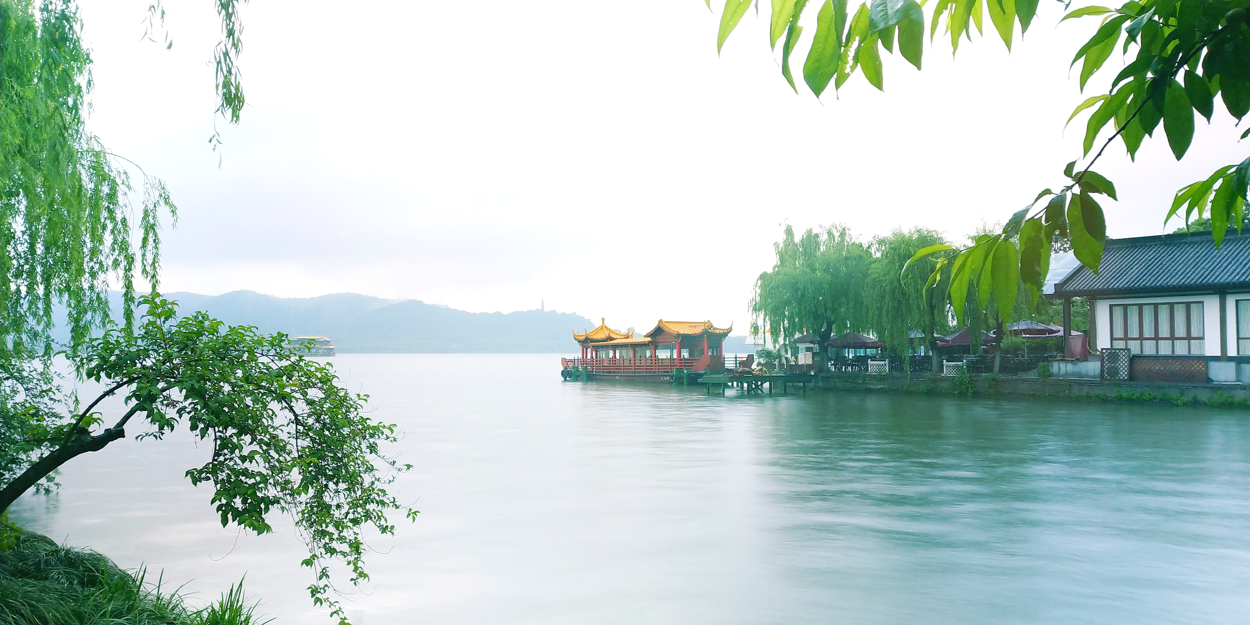 莒县西湖烟雨图片