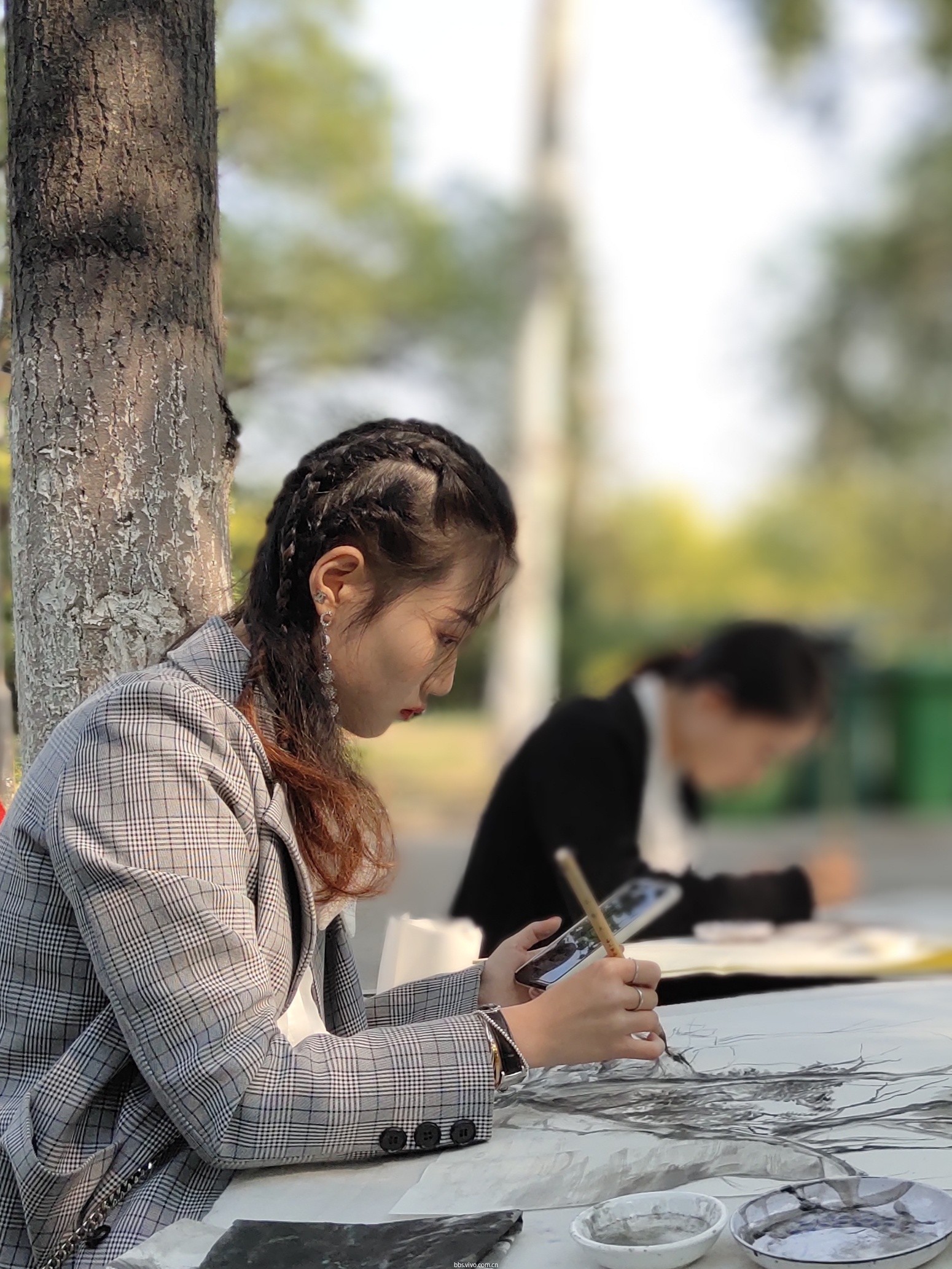 x23摄影 路遇写生的帅哥美女