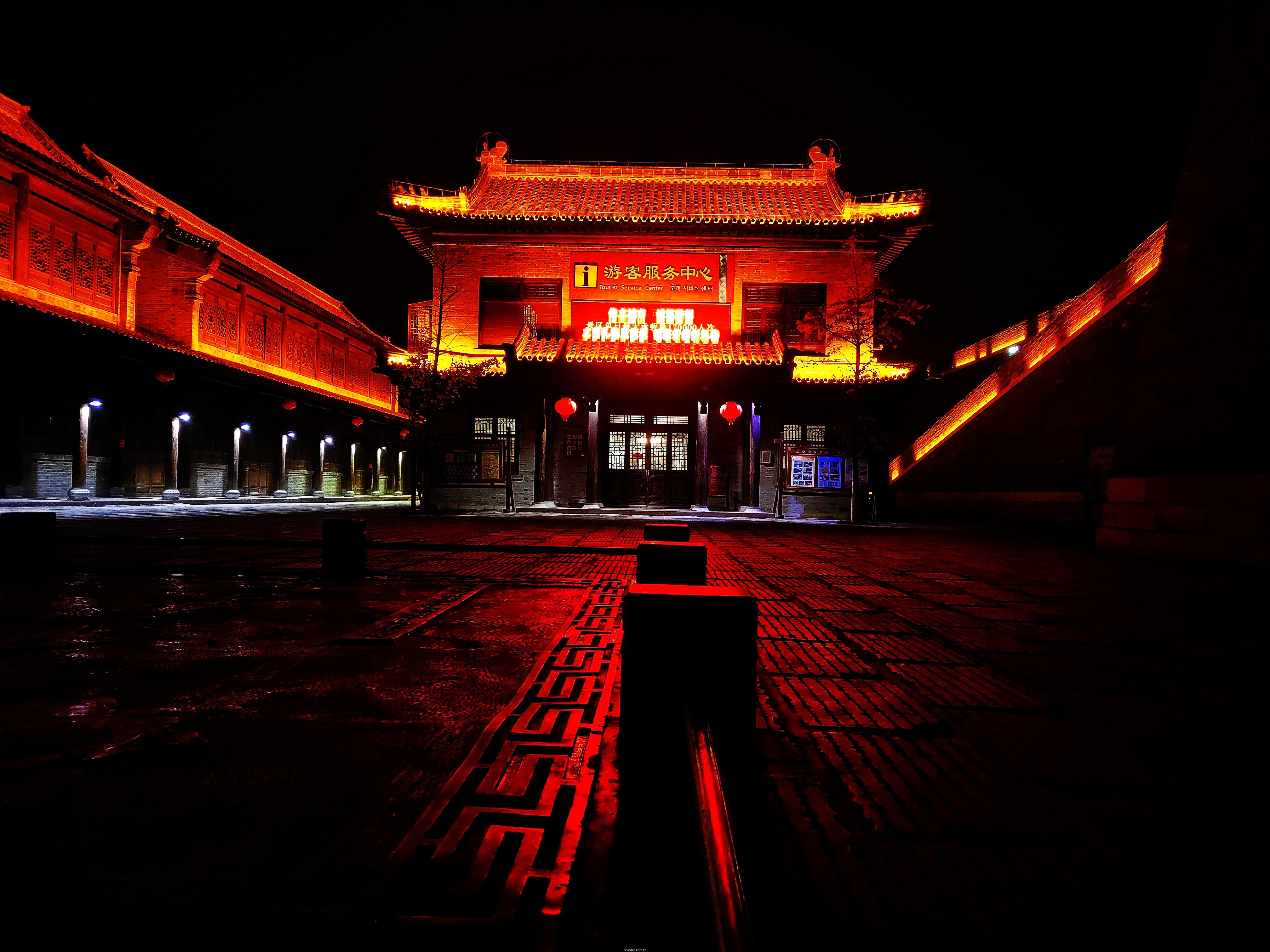 青州古城景区图片晚上图片