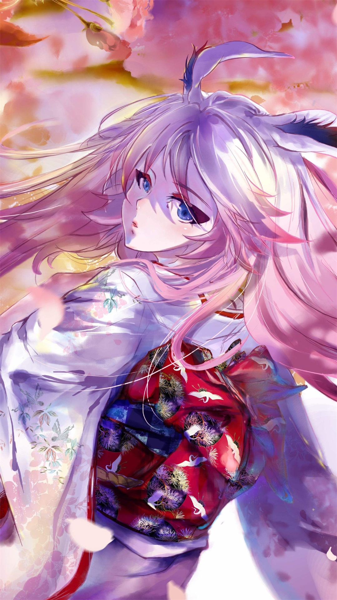 【壁纸】绯色的樱花,八重樱/绝美