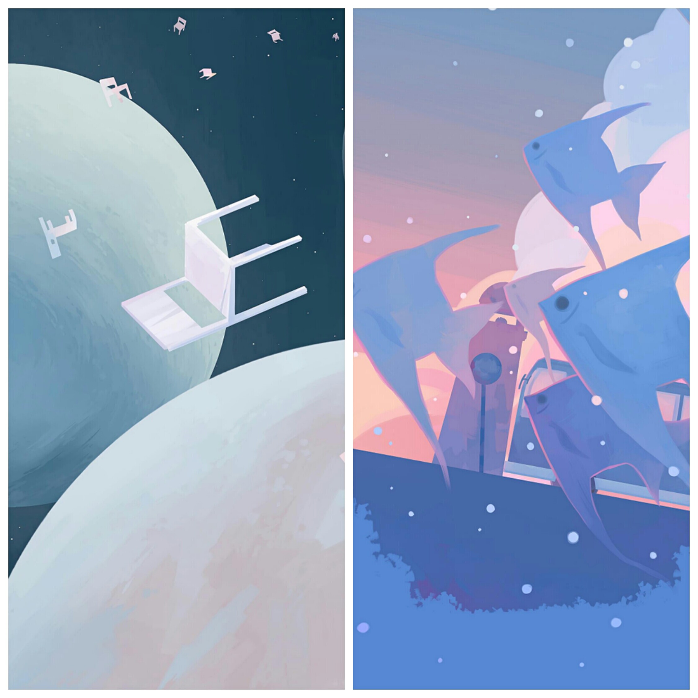 壁纸分享|浅浅时光插画系列壁纸-第5页-手机主题-vivo官网社区